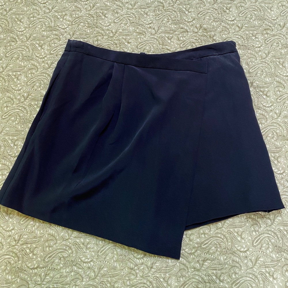 Black wrap skort